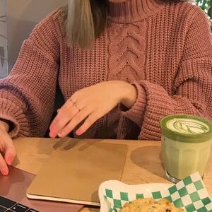 Missguided Women's Cable Knit Sweater - Pink